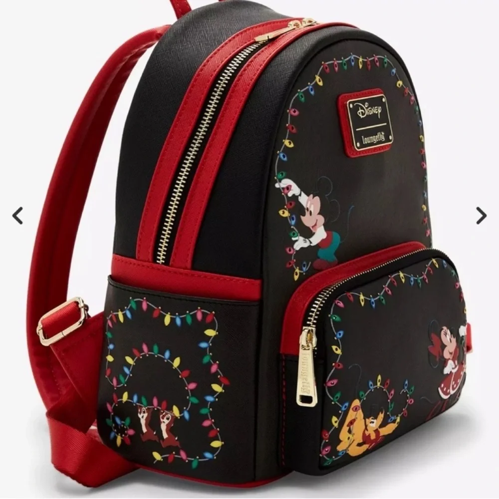 Loungefly Mickey Mouse & Friends Holiday Lights Mini Backpack